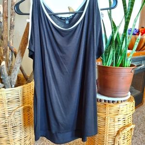 Cable & Gauge Cold Shoulder Top